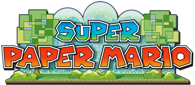 Super Paper Mario logo for Wii